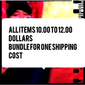 All items 10.00 - 12.00 bundle for one shipping price